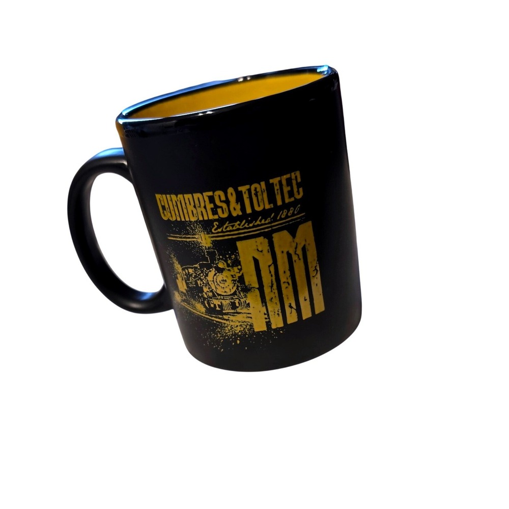 Cumbres & Toltec Scenic‎ Railroad Coffee Mug Liquid Logic Black Yellow NM Train